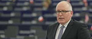Der Vizepräsident der EU-Kommission, Frans Timmermans.