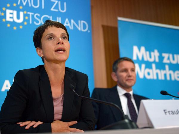 AfD-Funktionäre Frauke Petry, Björn Höcke