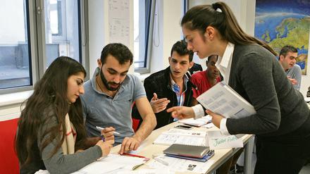 Deutsch muss sein. Auch die Volkshochschulen bieten Kurse an.