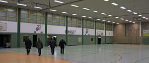 Die Halle während der gestrigen Begehung.