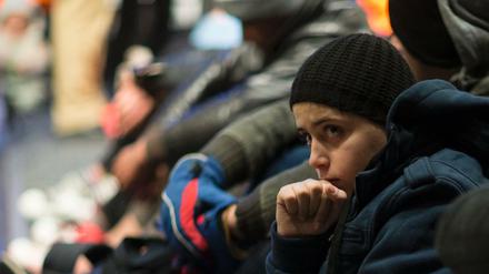 Ein junger syrischer Flüchtling, der auf der Passage nach Griechenland von der türkischen Küstenwache aufgegriffen wurde.