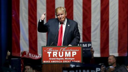 Er verbucht die geplanten Abschiebungen als seinen Erfolg: der republikanische Präsidentschaftskandidat Donald Trump.
