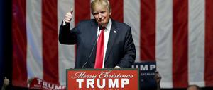 Er verbucht die geplanten Abschiebungen als seinen Erfolg: der republikanische Präsidentschaftskandidat Donald Trump.