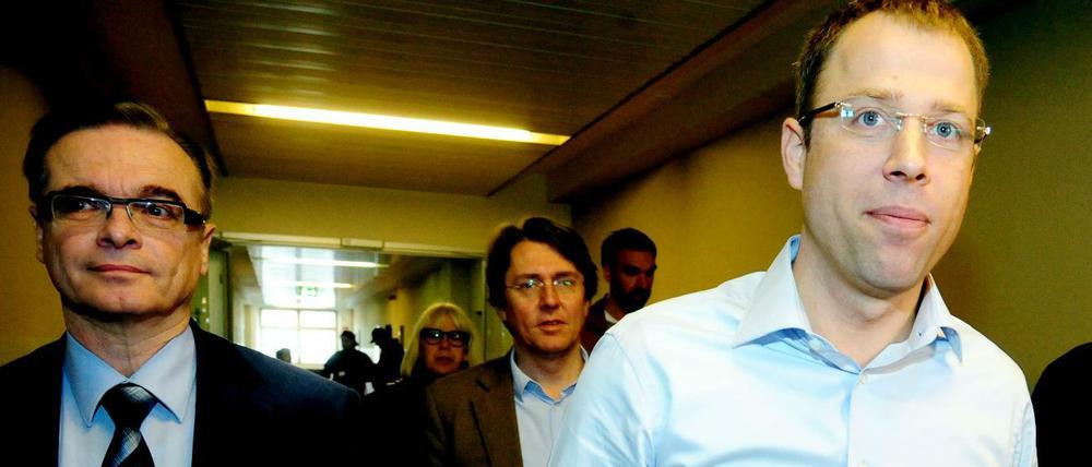Ein Bild aus gemeinsamen Tagen: Sozialsenator Mario Czaja und der frühere Lageso-Chef Franz Allert (links).