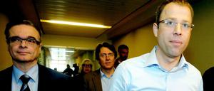 Ein Bild aus gemeinsamen Tagen: Sozialsenator Mario Czaja und der frühere Lageso-Chef Franz Allert (links).