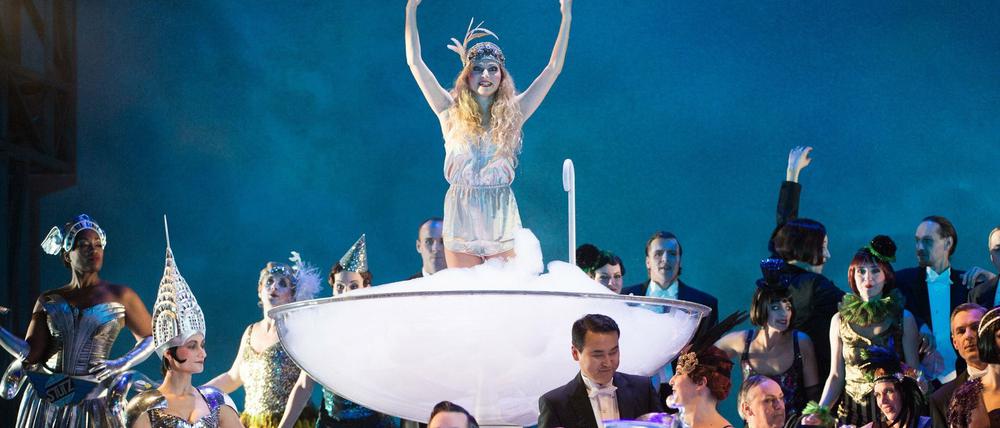 Fotoprobe für die Oper "The Great Gatsby" nach F. Scott Fitzgerald in der Semperoper in Dresden.