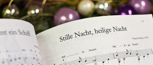 Die Noten von "Stille Nacht, heilige Nacht".