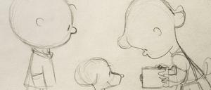 Strich für Strich. Die Abbildung entnehmen wir dem Prachtband „Kein Strich zu viel – 65 Jahre Peanuts“ (Baumhaus Verlag, Köln, 304 Seiten, 39 €).