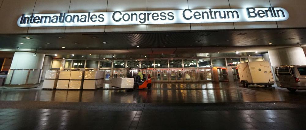 Auch in der Nacht zu Sonnabend wurde das ICC als Unterkunft hergerichtet.
