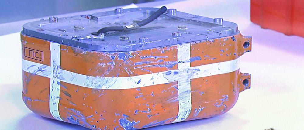 Die Blackbox des von der Türkei abgeschossenen Kampfjets der russischen Luftwaffe wird in Russland untersucht.