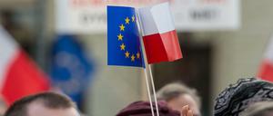 Demonstration gegen die neue Regierung.