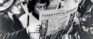 1. Oktober 1946: Sonderausgabe der "SZ" zum Ende der Nürnberger Prozesse.