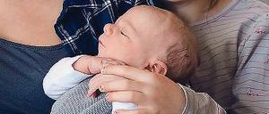 Jetzt im Quartett. Oskar mit Anton, Charlotte und Mutter Daniela Bauch.