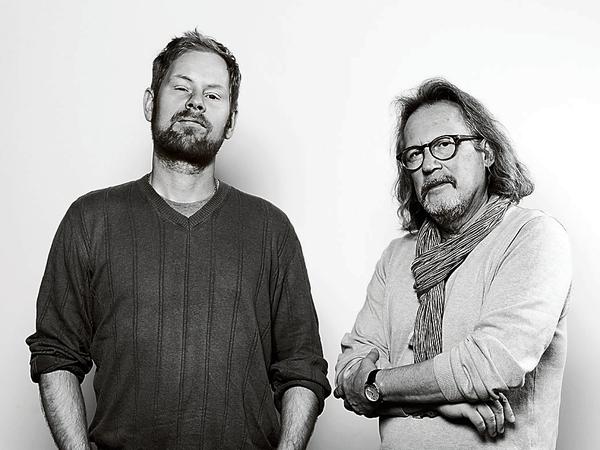 Mann gegen Mann. Pierre Baigorry und Harald Martenstein vor ihrem Schlagabtausch.