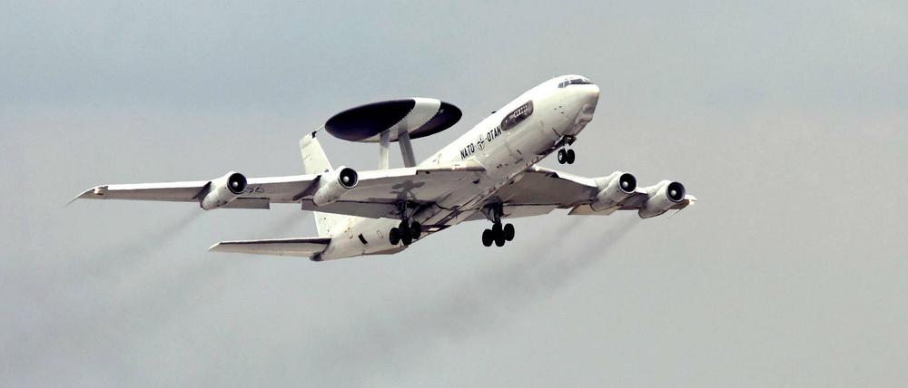 Awacs-Aufklärungsflugzeug der Nato.