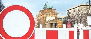 Sicher feiern. Die Absperrungen vor dem Brandenburger Tor sind bereits aufgebaut. Auch in diesem Jahr wollen Hunderttausende zur Silvesterparty kommen.