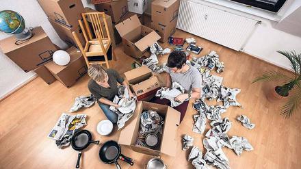 Was darf mit? Beim Umzug kommt der gesamte Haushalt auf den Prüfstand.