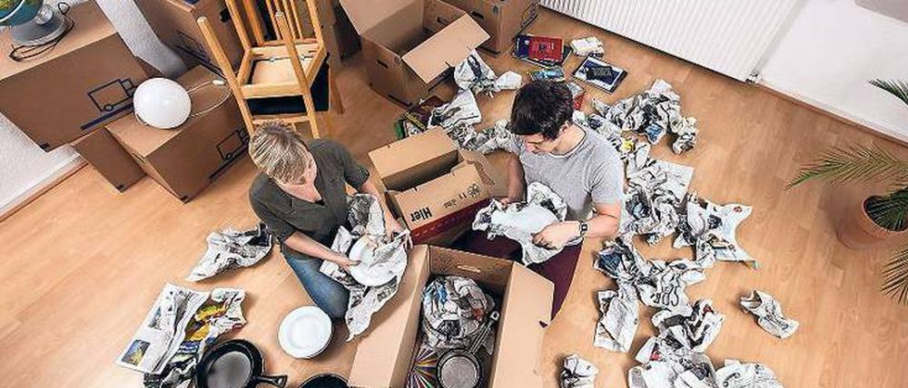 Was darf mit? Beim Umzug kommt der gesamte Haushalt auf den Prüfstand.