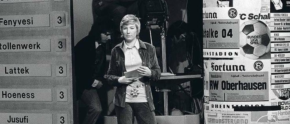 Wegweisend. Als erste Frau moderierte Carmen Thomas 1973 das „Aktuelle Sportstudio“. Der Versprecher unterlief ihr in der fünften Sendung.