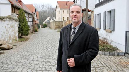 Der frühere ehrenamtliche Ortsbürgermeister von Tröglitz, Markus Nierth