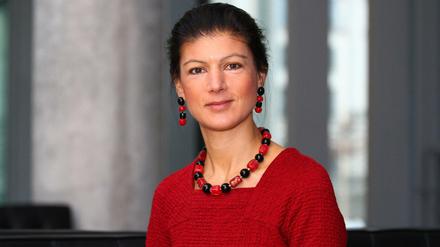 Sahra Wagenknecht, Fraktionsvorsitzende der Partei "Die Linke". 