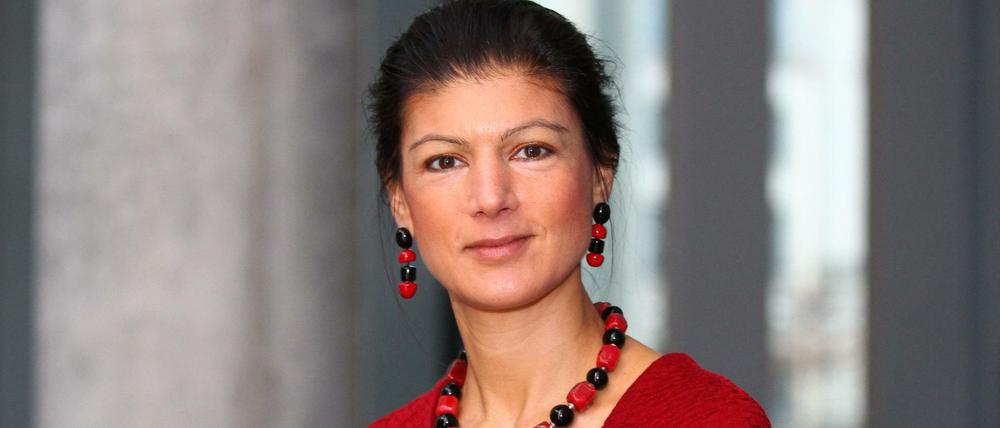 Sahra Wagenknecht, Fraktionsvorsitzende der Partei "Die Linke".