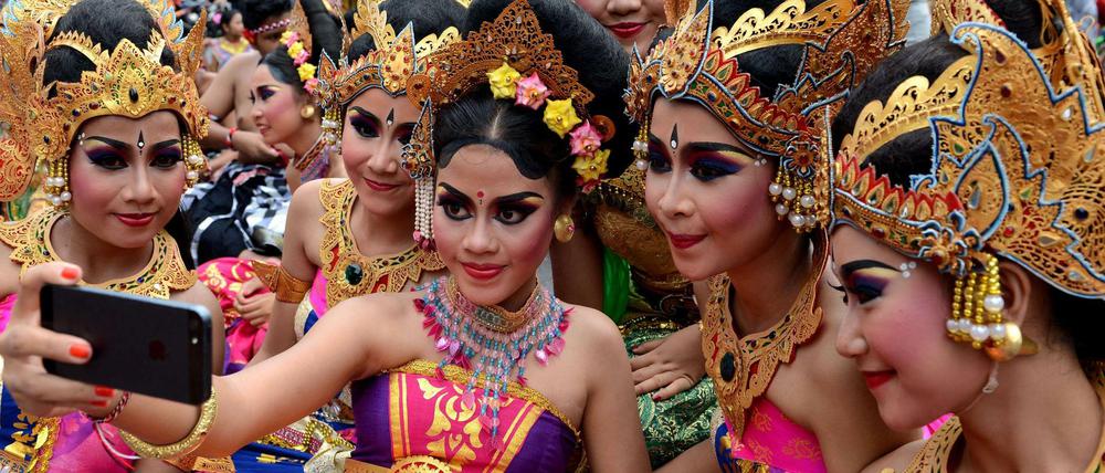 Neujahrsgrüße aus Bali in Indonesien.