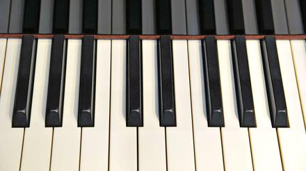 Die Tastatur eines Pianos.