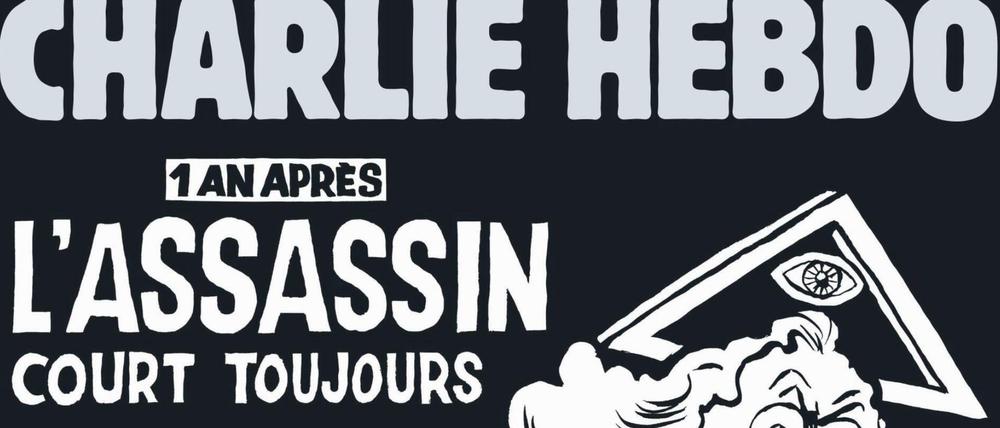 "Der Mörder ist noch immer auf der Flucht", lautete die Zeile auf dem neuen Cover der "Charlie Hebdo"
