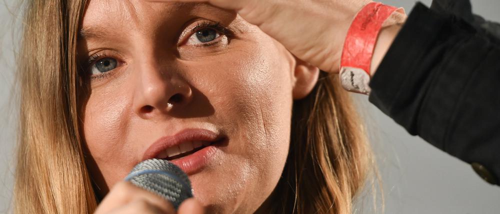 Den Text zu "Ein Elefant für dich" schrieb die Autorin, Songwriterin und Sängerin der Band "Wir sind Helden", Judith Holofernes, hier auf einem Archivbild aus dem Oktober 2015.