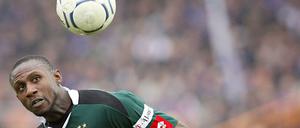 Steve Gohouri im Trikot von Borussia Mönchengladbach. Die Leiche des 34-Jährigen wurde Silvester im Rhein gefunden. 