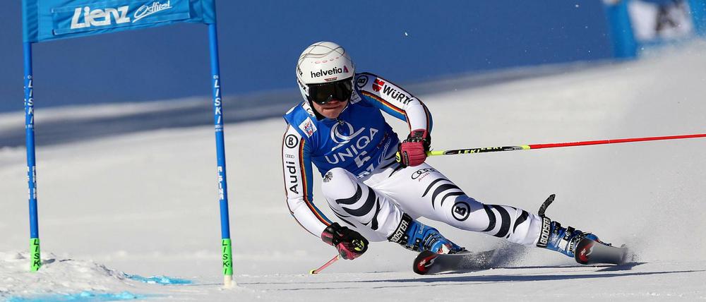 Viktoria Rebensburg hat den ersten Podestplatz in der laufenden Weltcup-Saison erreicht. 