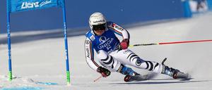 Viktoria Rebensburg hat den ersten Podestplatz in der laufenden Weltcup-Saison erreicht. 