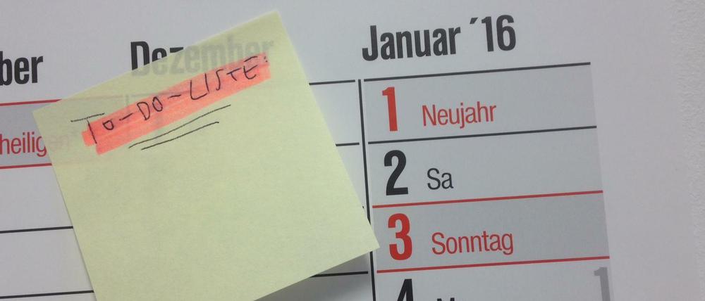 Einfach mal nicht zu viel vornehmen. Für Berlin sind erwartete Enttäuschungen allemal besser als enttäuschte Erwartungen.