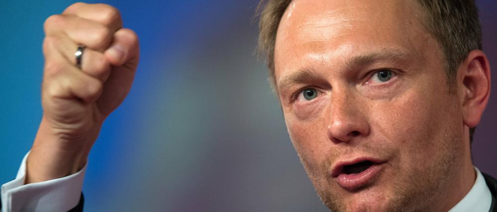 Der FDP-Bundesvorsitzende Christian Lindner 