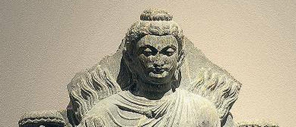 Stilmix. In die Buddha-Figur sind Einflüsse verschiedener Kulturen eingegangen.