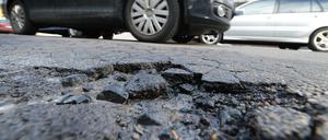 Vorsicht, Schlagloch.