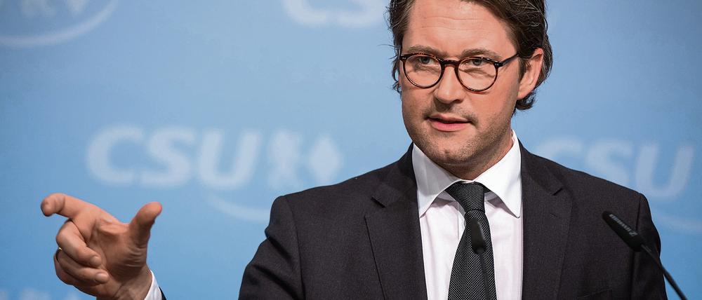 Will Flüchtlinge, die Frauen sexuell belästigen, schnellsten abschieben: CSU-Generalsekretär Andreas Scheuer.