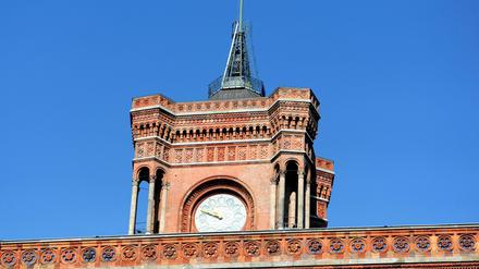 Das Rote Rathaus in Berlin.