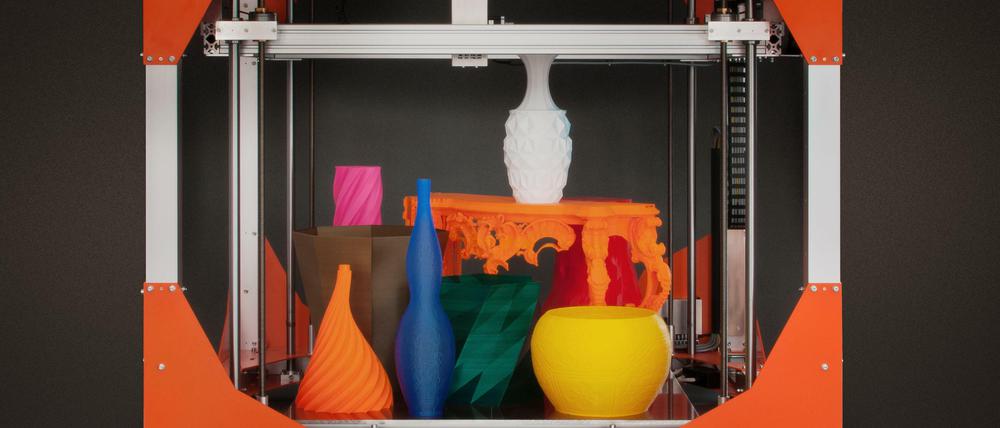Kann fast alles drucken: Auch Künstler und Designer nutzen die 3-D-Drucker wie den von BigRep.