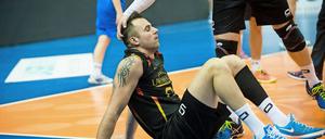 Ich lass mich nicht trösten. György Grozer sitzt nach der 2:3-Niederlage gegen Polen.