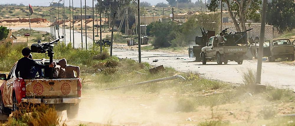Libyen - hier ein Foto aus dem Dezember aus Bir al Ghanam (90 Kilometer nördlich von Tripolis) - kommt nicht zur Ruhe.