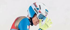 Einer von vier Kandidaten. Johann Andre Forfang könnte für Norwegen aufs Treppchen fliegen. Foto: dpa