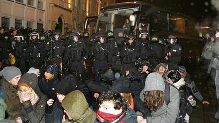 Anti-Pogida-Protest in Potsdam.