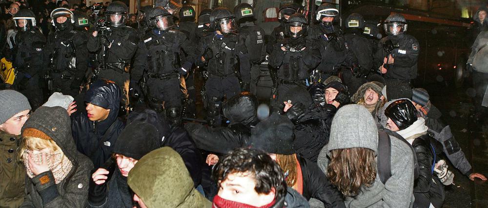 Anti-Pogida-Protest in Potsdam.