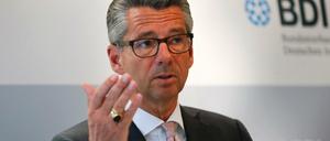 Ungewohnt deutlich kritisiert BDI-Präsident Grillo derzeit die Regierung Merkel.