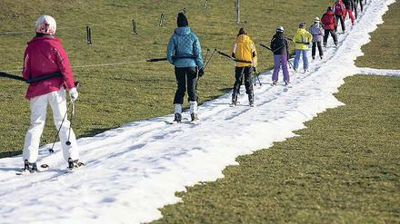 Winterwunderland? Am Wilden Kaiser in Österreich sind die Hänge grün.