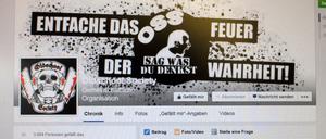 Die rechtsextreme "Oldschool Society" war auch in den sozialen Netzwerken sehr aktiv.