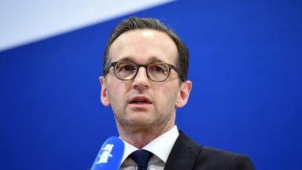 Bundesjustizminister Heiko Maas (SPD) spricht am 05.01.2016 in Berlin zu den Übergriffen in der Silvesternacht in Köln.