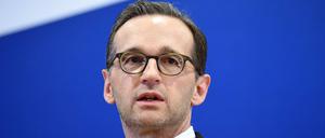 Bundesjustizminister Heiko Maas (SPD) spricht am 05.01.2016 in Berlin zu den Übergriffen in der Silvesternacht in Köln.